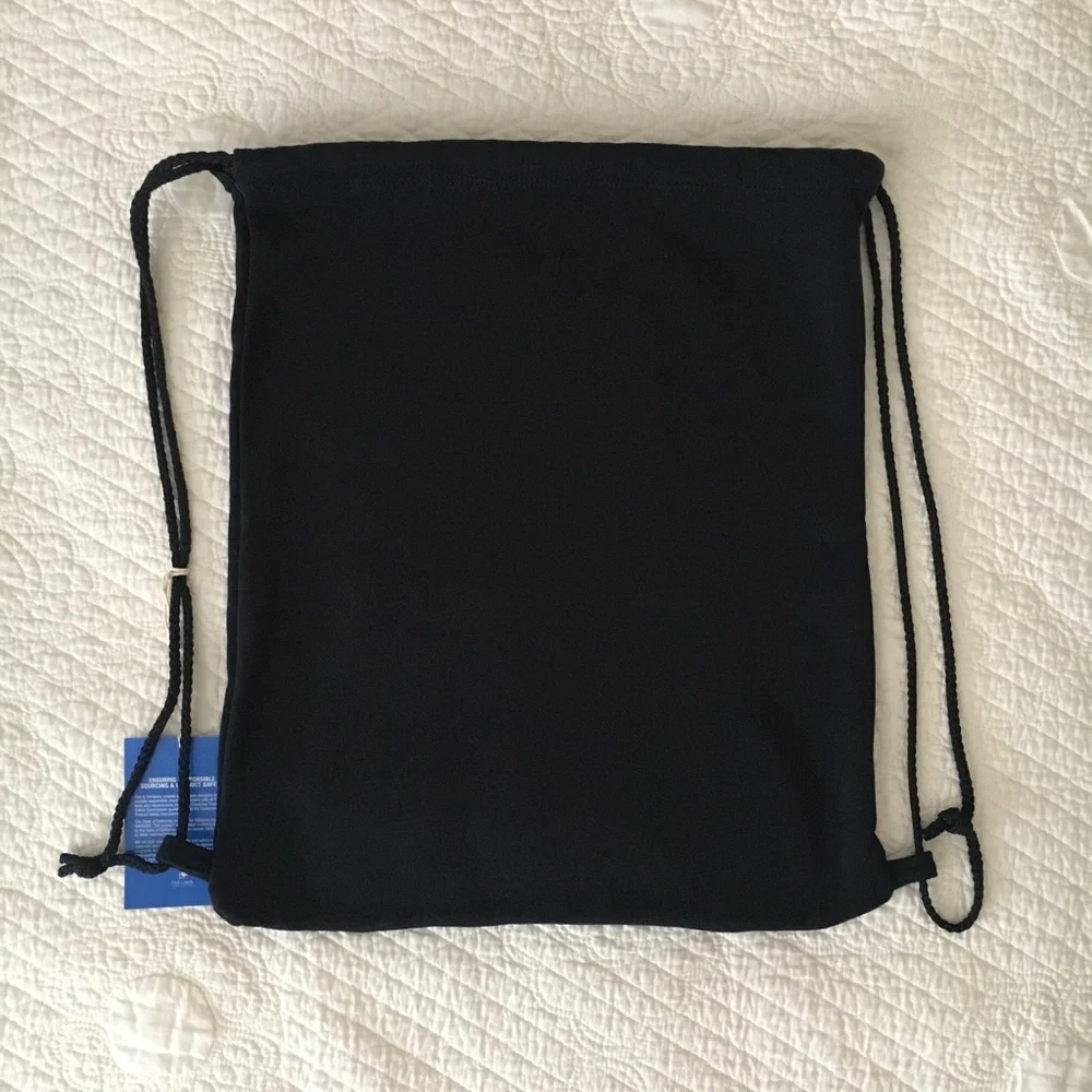 NWT KAOS Palms Las Vegas Cinch Drawstring Backpack Bag Black